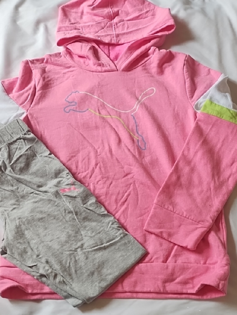 PUMA Girls' Gleece Hoodie And Legging Set